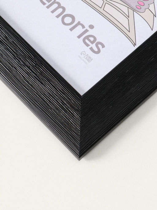 Фоторамка для фото 21×30 см Keep memories Luxe Elegance, с ножкой, пластик, чёрный, (пластиковый экран)