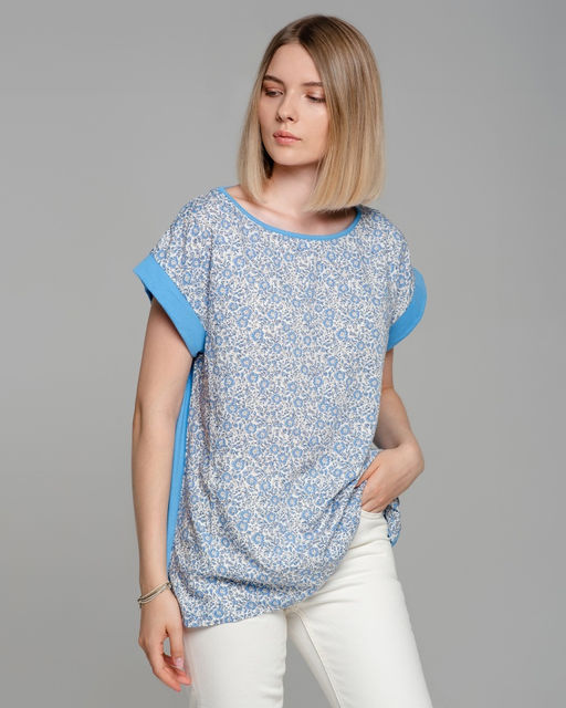 Футболка из штапеля с рукавом кимоно 13.20.2 - Elena sorti фото 7