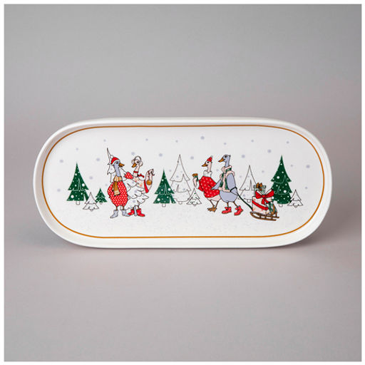 Блюдо овальное "Family christmas" 34*14,5 см 425-211 #НовыйГод /АРТИ-М/