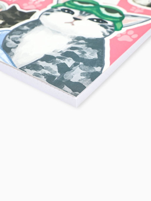 Цена за 2 шт. Ежедневник А5, 64 листа в точку, мягкая обложка Котики - Artfox фото 2