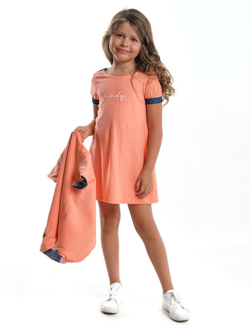 Платье для девочки UD 2885 персик - Mini maxi фото 4