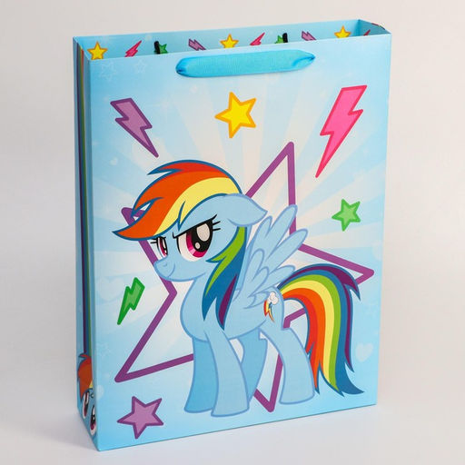 Пакет ламинированный горизонтальный, 31 х 40 х 9 см Радуга Дэш, My Little Pony - Hasbro фото 2