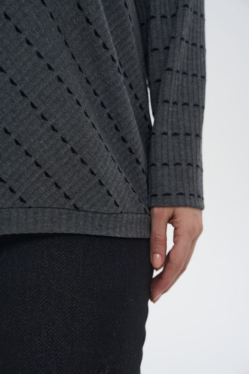 Джемпер Диагонали серый - Intikoma фото 3