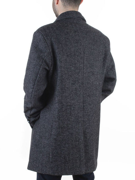 475637475 DK. GRAY Пальто Френч демисезонное мужское (65% шерсть, 35% акрил)