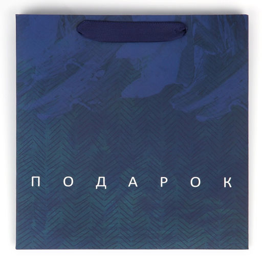 Цена за 2 шт. Пакет подарочный ламинированный квадратный, упаковка, «Настоящему мужчине», 22×22×11 см