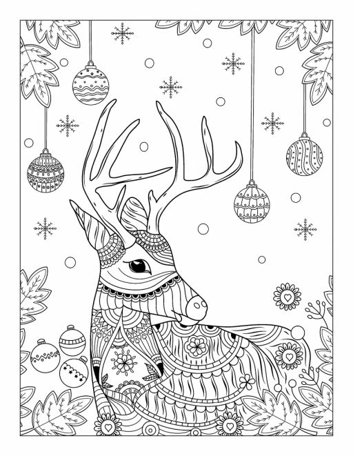 Новогодняя раскраска