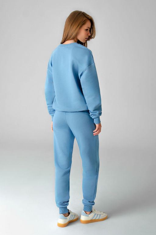Арт. 2520/3  Костюм с брюками женский 44-52 (5 шт) Цвет:верх-голубой,низ-голубой