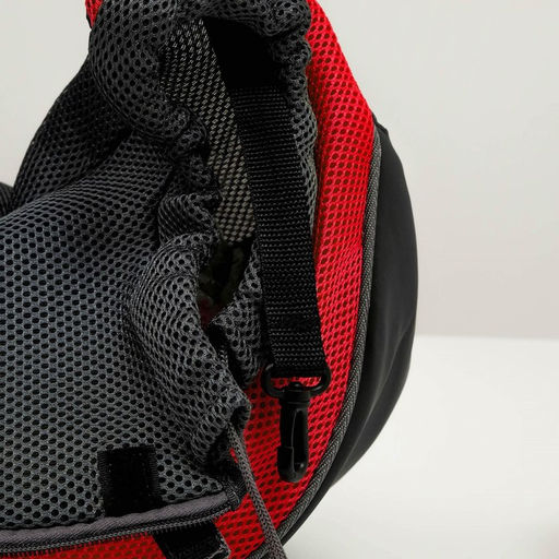 Сумка-переноска Слинг для животных, 42 х 25 см, красная - Пижон фото 9