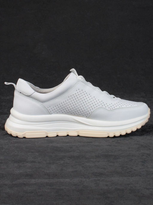 05-PDL250-1 WHITE Кроссовки женские (натуральная кожа)