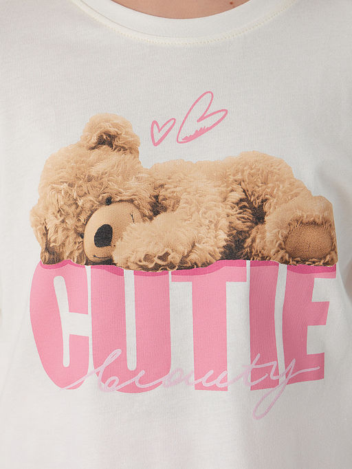 Комплект для девочек розовый с надписью Cutie beauty - Mark formelle фото 4