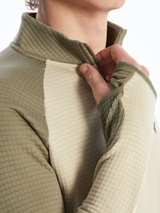 Dik Yaka Erkek Sweatshirt