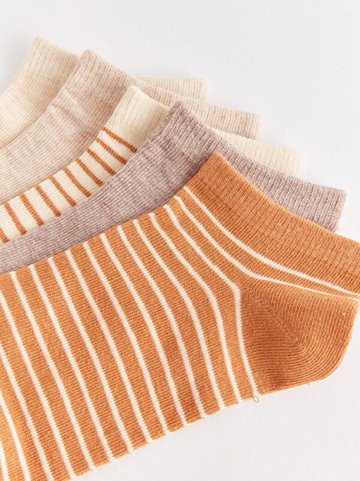 ?izgili Kad?n Patik ?orap 5li