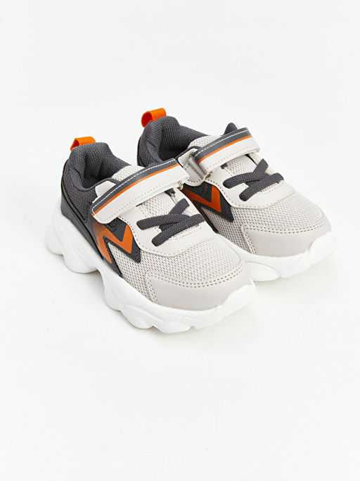 Bask?l? Erkek Bebek Spor Ayakkab?