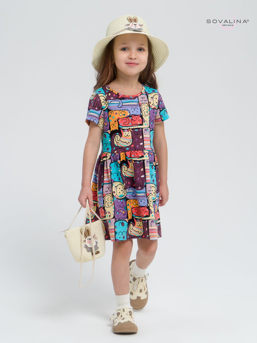 Платье Лето коты в горошек new - Sovalina фото 13