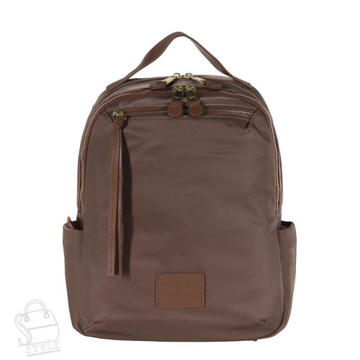 Рюкзак женский текстильный 23268 khaki Polina&Eiterou  фото 3