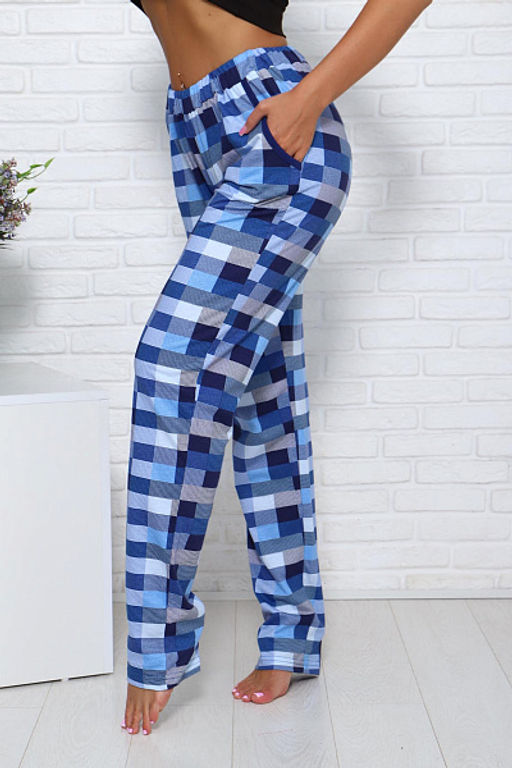 Брюки с карманами (01002, голубой) - Плиона фото 11