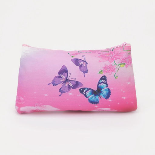 Цена за 3 шт. Косметичка на молнии, розовая