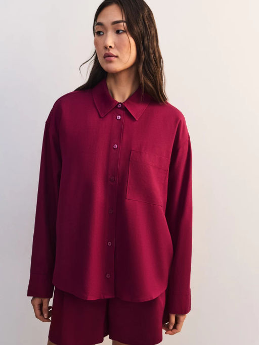 Льняная блуза свободного кроя ZR2605012008-91 / Zarina