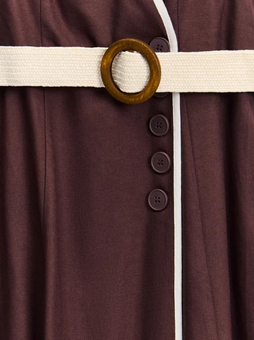 Платье макси с плетеным ремнем ZR2605022909-27 / Zarina