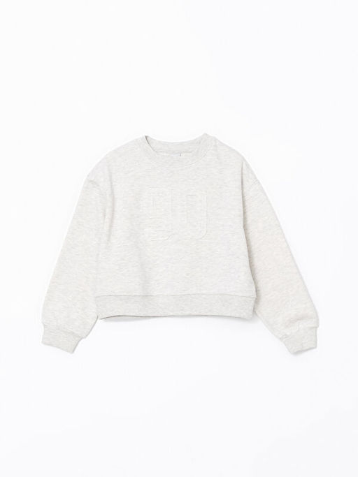 Bisiklet Yaka K?z ?ocuk Sweatshirt