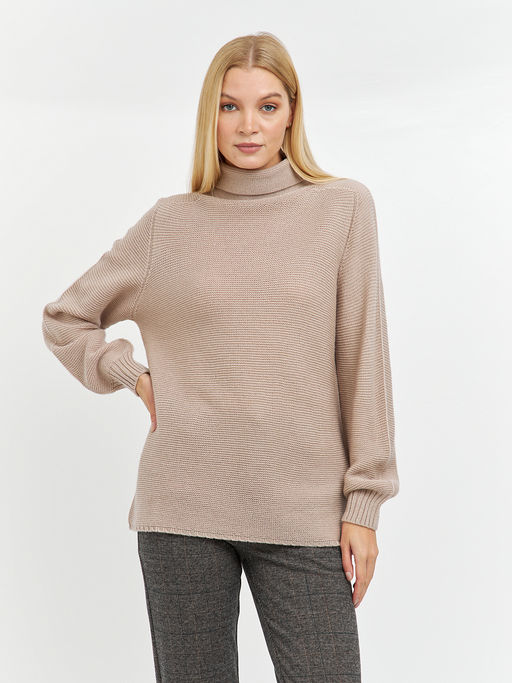 водолазка женская свободного кроя с манжетами - Glenfield фото 4