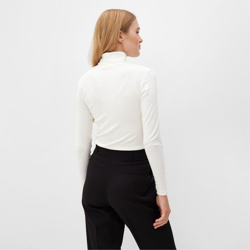 Водолазка женская MINAKU: Basic line, размер 42, молочная