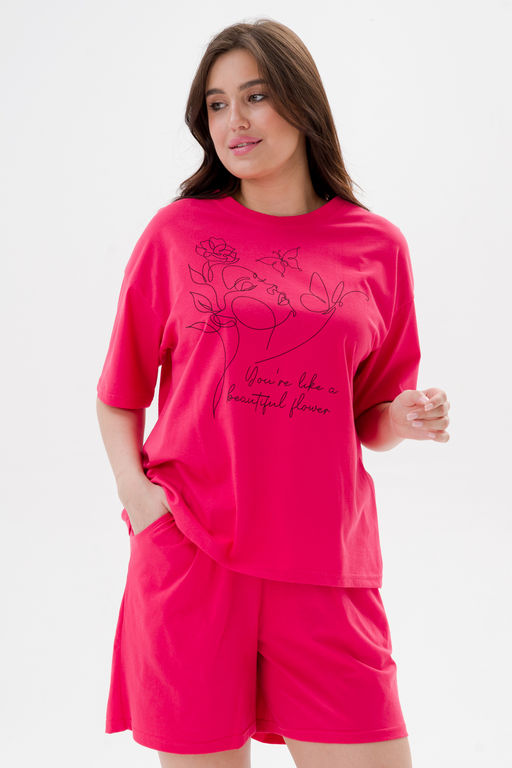 Пижама женская из кулирки Дива клубника - Амадэль фото 11