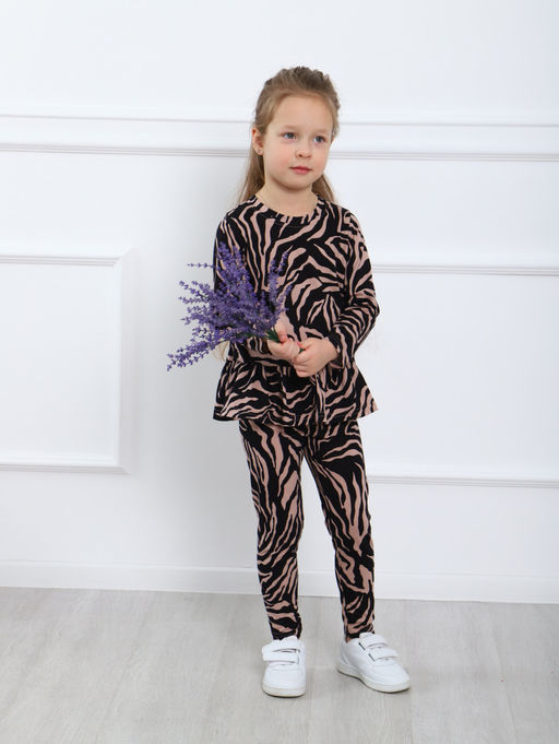 КМ151 Костюм Модница (бежевый; черный) - Милаша фото 7