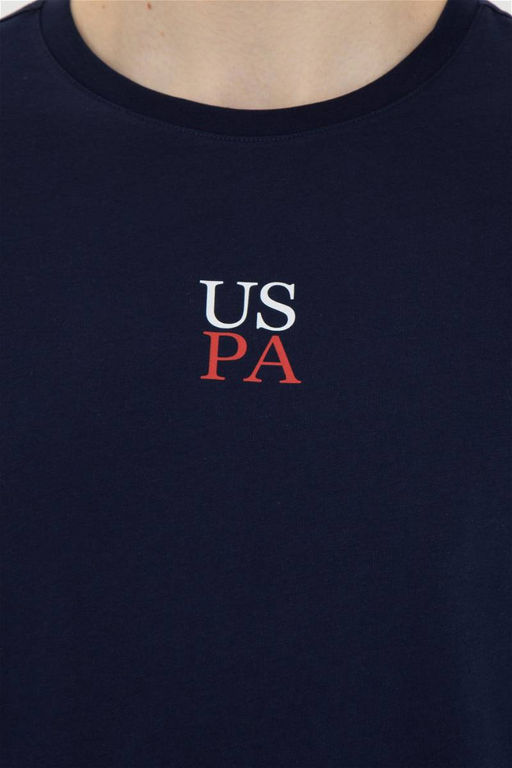 Футболка U.S. Polo Assn. мужская темно-синяя хлопок  фото 7