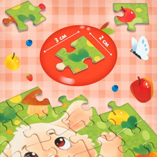 Набор 3 в 1 «Крольчонок Бенни», картонная книга, пазл, игрушка, МИКС