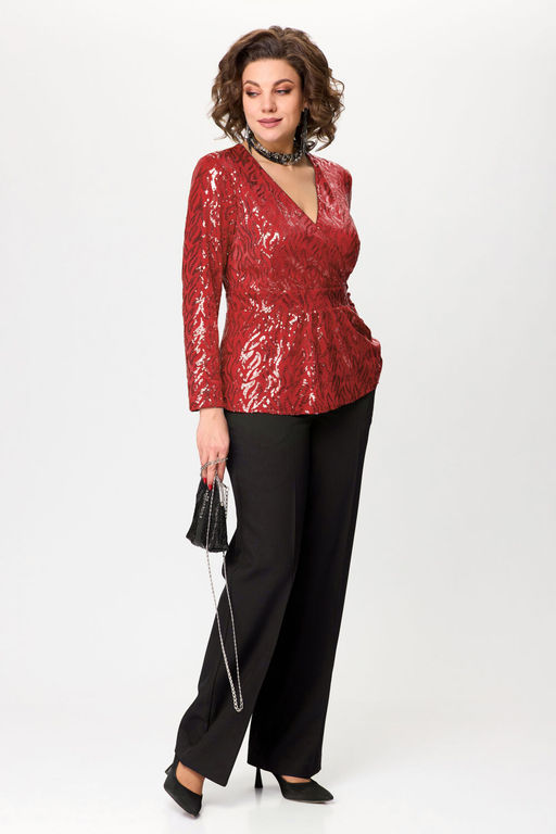 Костюм LADY SECRET 2976 рубиновый/черный