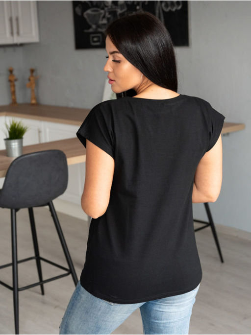 Футболка Блэк энд Вайт девочка в шляпе - София фото 2