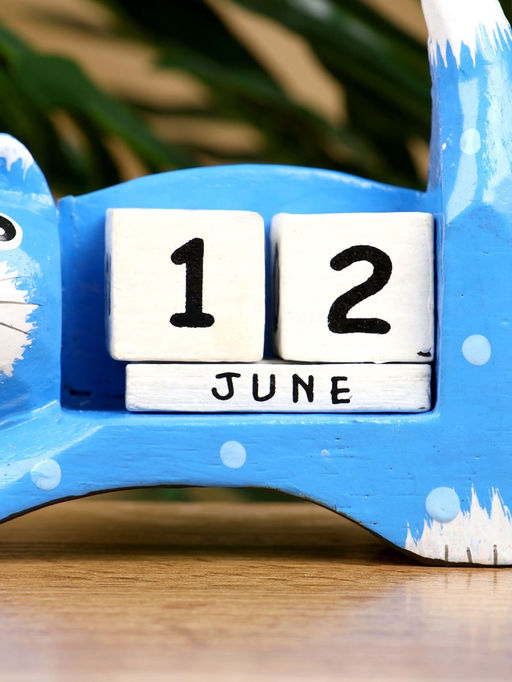 Календарь настольный Кошка, 13410 см, дерево, синий - Simaland фото 6