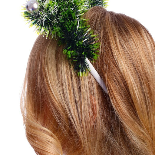 Кокошник Ёлочки зелёные с цветными шариками - Simaland фото 3