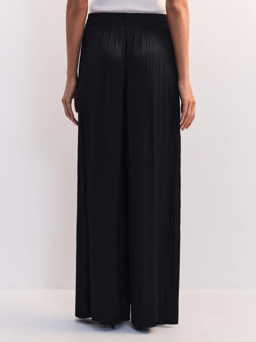 Брюки-палаццо с эластичным поясом из жатой ткани ZR2605012120-50 / Zarina