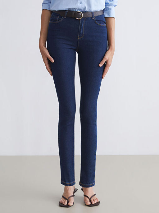 Beli Kemerli Mercury Skinny Fit Kad?n Jean Pantolon