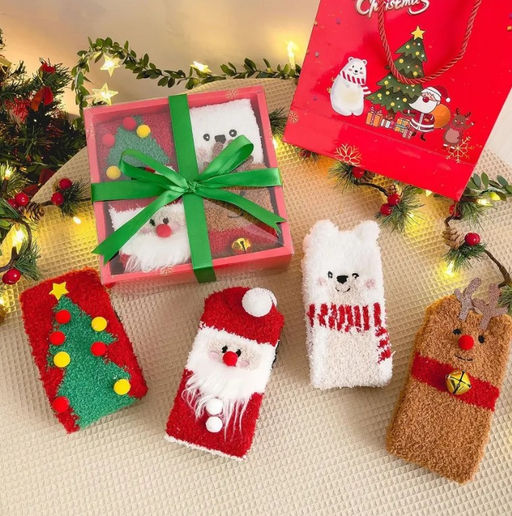 BK936 Подарочный набор: носки 4 пары, коробка, пакет МУЛЬТИЦВЕТ