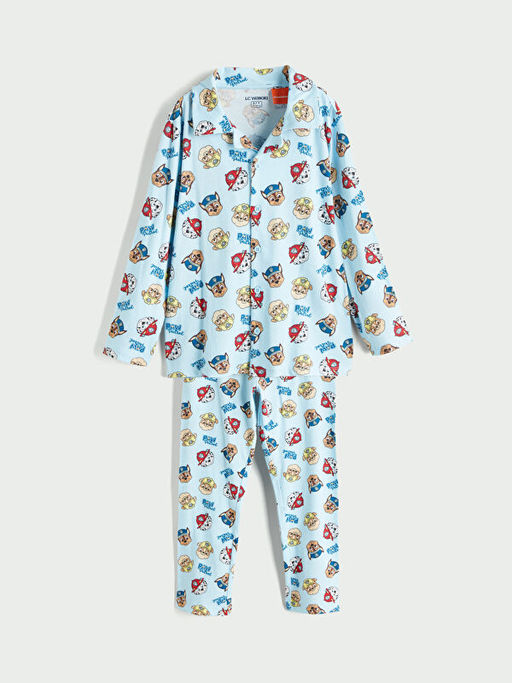 Paw Patrol Bask?l? Erkek ?ocuk Pijama Tak?m?
