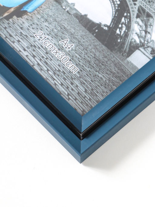 Фоторамка пластик формат А4 см "Остин" иссиня-чёрный 33,5х24,5х1,5 см