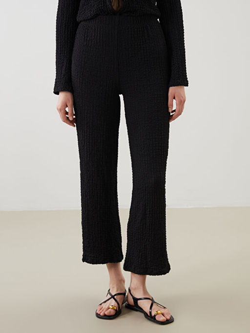 Beli Lastikli Dokulu Kad?n Pantolon