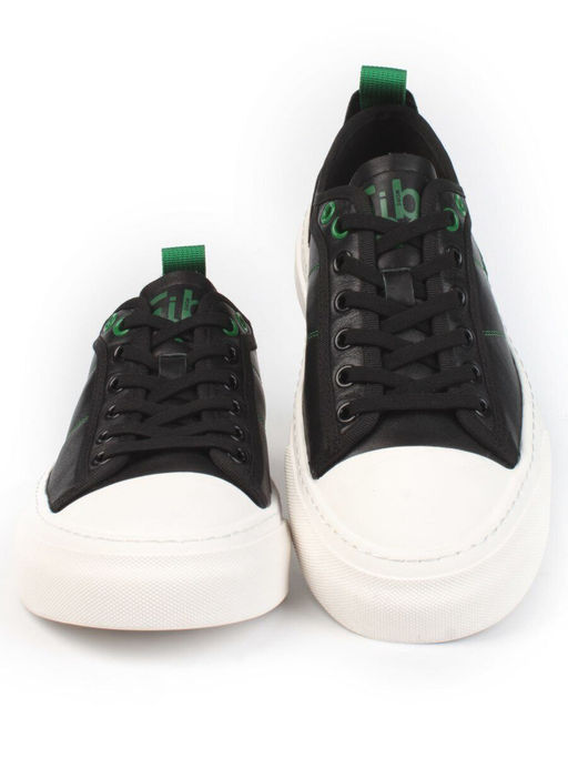 03-0106-1 BLACK/GREEN Полуботинки спортивные мужские (натуральная кожа) - Фабричный китай фото 7