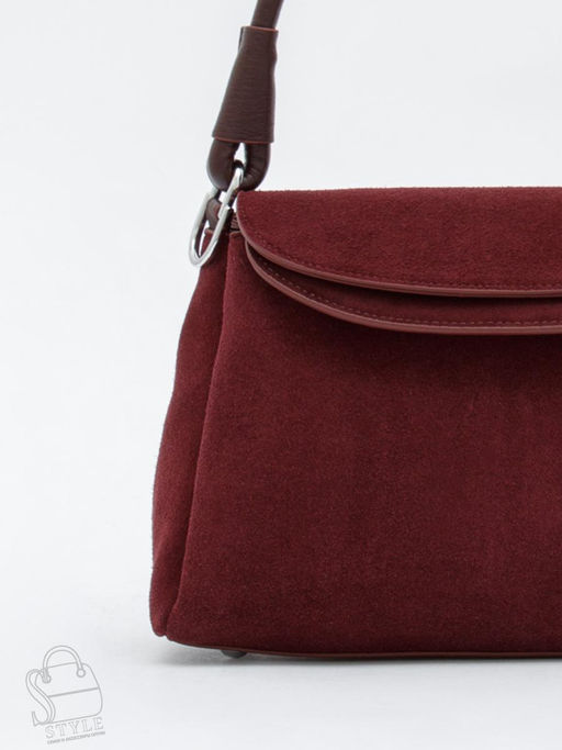 Сумка женская кожаная 2617Y angola red Polina&Eiterou