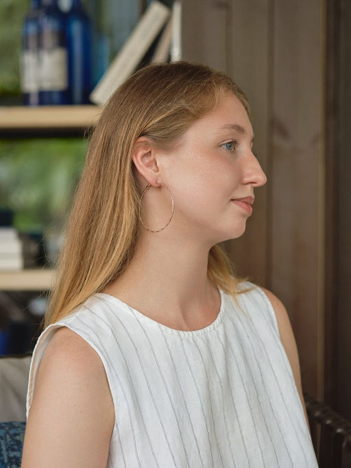 Цена за 2 шт. Серьги-кольца «Рельеф», миксы, d=5.7 см