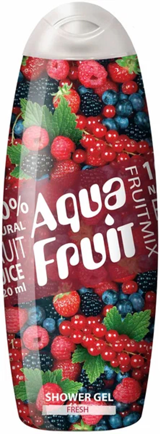 Аквафрут Гель для душа FRESH 100% натур.фрукт.сок Ягодно-Фруктовый микс 420мл