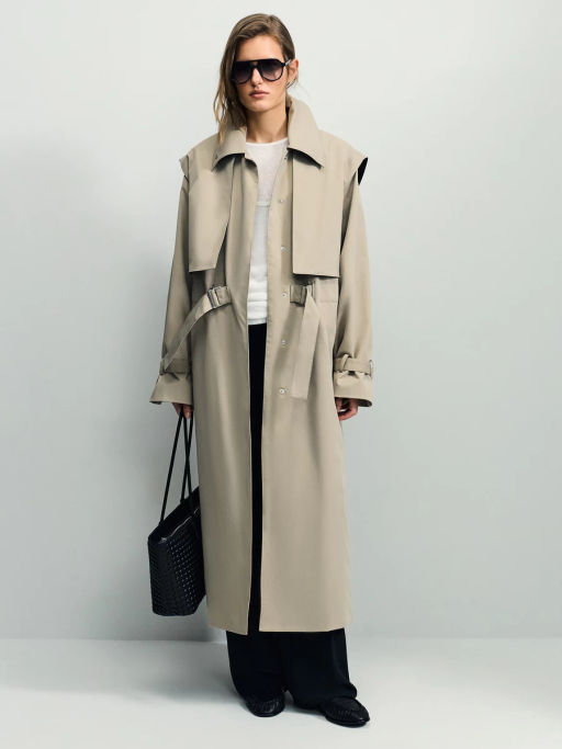 Плащ со съемным жилетом / Zarina фото 3