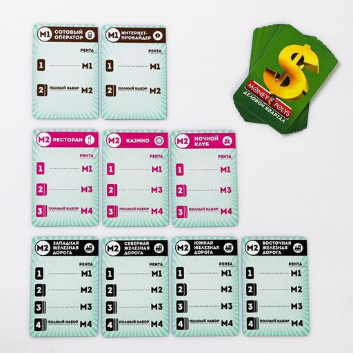 Карточная игра Money Polys. Деловой квартал, 70 карт - Лас Играс фото 3