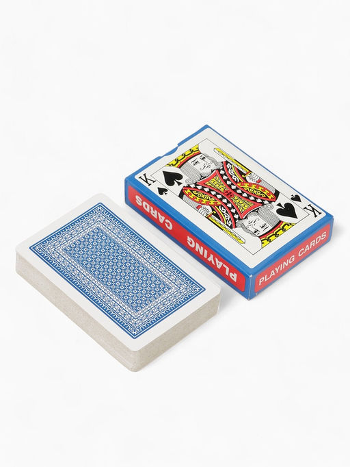 Цена за 10 шт. Карты игральные «Король», колода 54 шт., 5.7×8.7 см, синяя рубашка