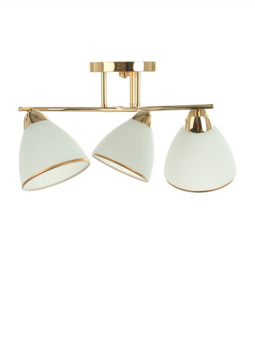 Люстра потолочная BayerLux «Андер», 3хЕ27, 40 Вт, золото, 44×44×24 см