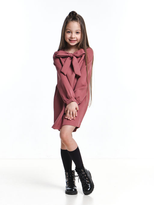 Платье с бантом нарядное UD 7398 т.розов - Mini maxi фото 3