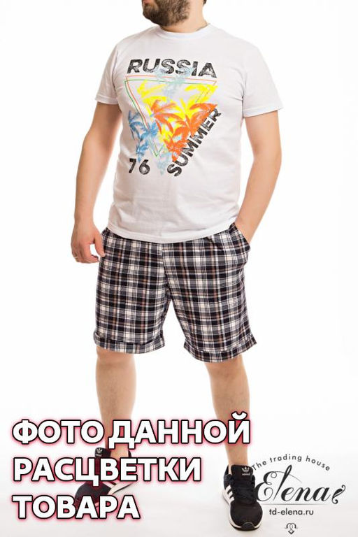 Костюм (футб+шорты) х/б Арт. 11807П 2-набивка - Елена фото 4